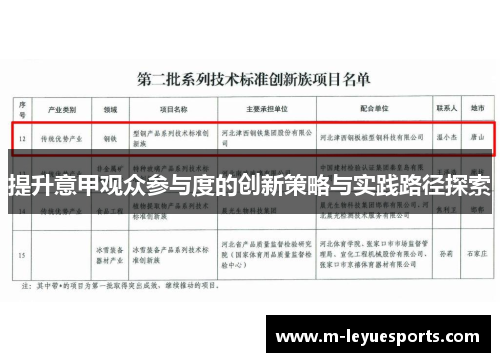 提升意甲观众参与度的创新策略与实践路径探索