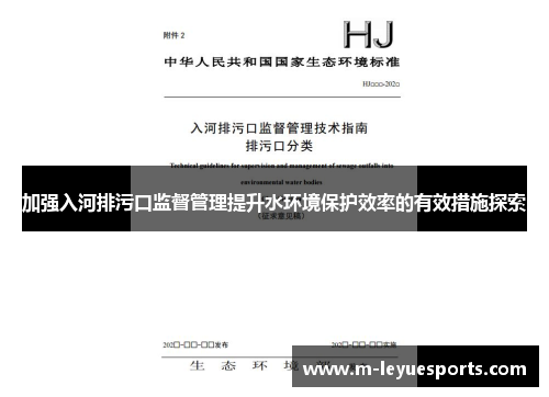 加强入河排污口监督管理提升水环境保护效率的有效措施探索